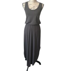 Lilla|P Grey Viscose Summer Tank Lounge Vacation Casual Dress